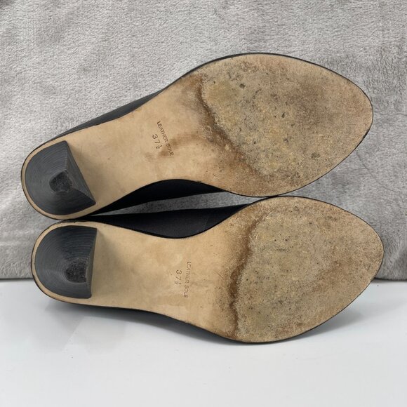 Plenty by Tracy Reese Wayne Gray Leather Retro Lace Up Heels Pumps - Picture 13 of 14